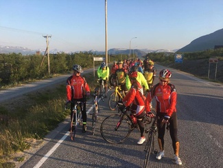 Retkisarjan lähtö Kilpisjärveltä