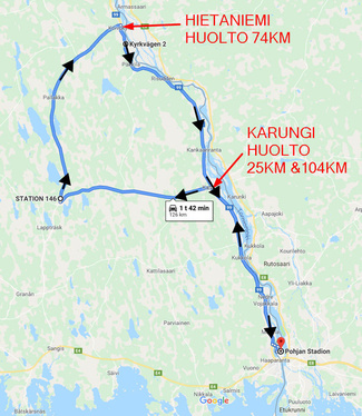 Reitti Rajaväylä 2019