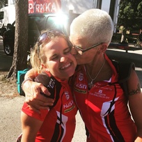 Äkäshotellilla ensimmäisen ajopäivän jälkeen :)