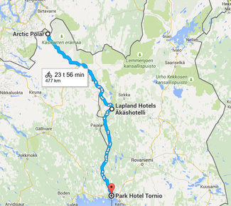 Maratonpyöräilyreitti